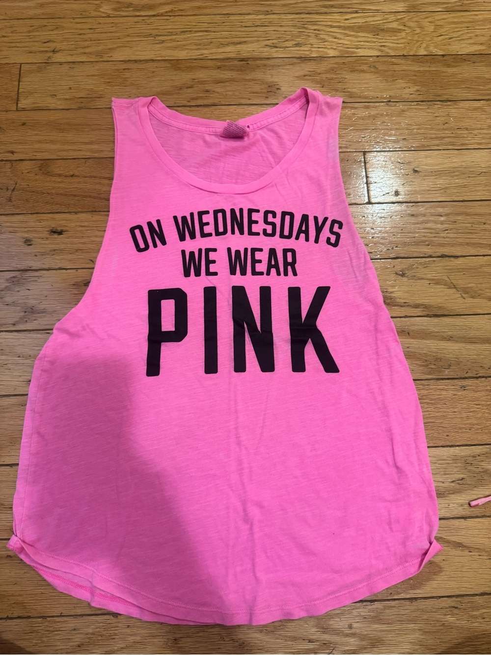 PINK Victoria's Secret Hot Pink Graphic Tank